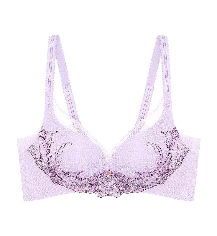 FLORALE ORCHID NON-WIRED PADDED BRA Push-Up Bralette Set