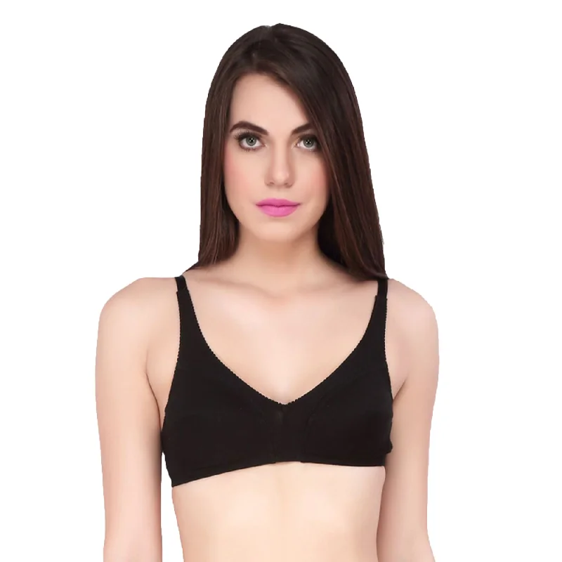 Full Coverage Non Padded Non wired Bra-CB-304 High-Cut Bra Design