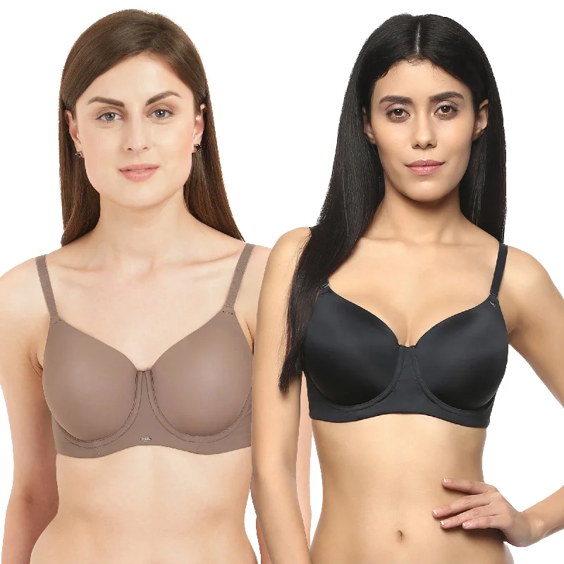 Full Coverage Padded Wired Bra(PACK OF 2)-COMBO CB-121 Padded Push-Up Bra