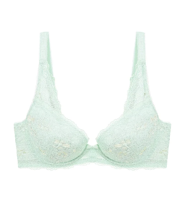 Natural Elegance Delicate Wired Padded Bra Lightweight Cotton Bra