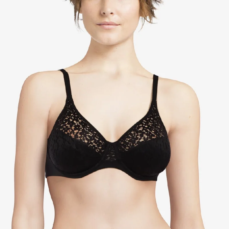 Norah Comfort Flex Fit Full Cup Bra In Black - Chantelle Adjustable Comfort Bra