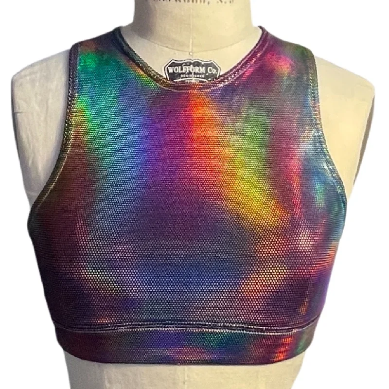 Rave Crew Neck Sports Bra Seamless Sports Bra