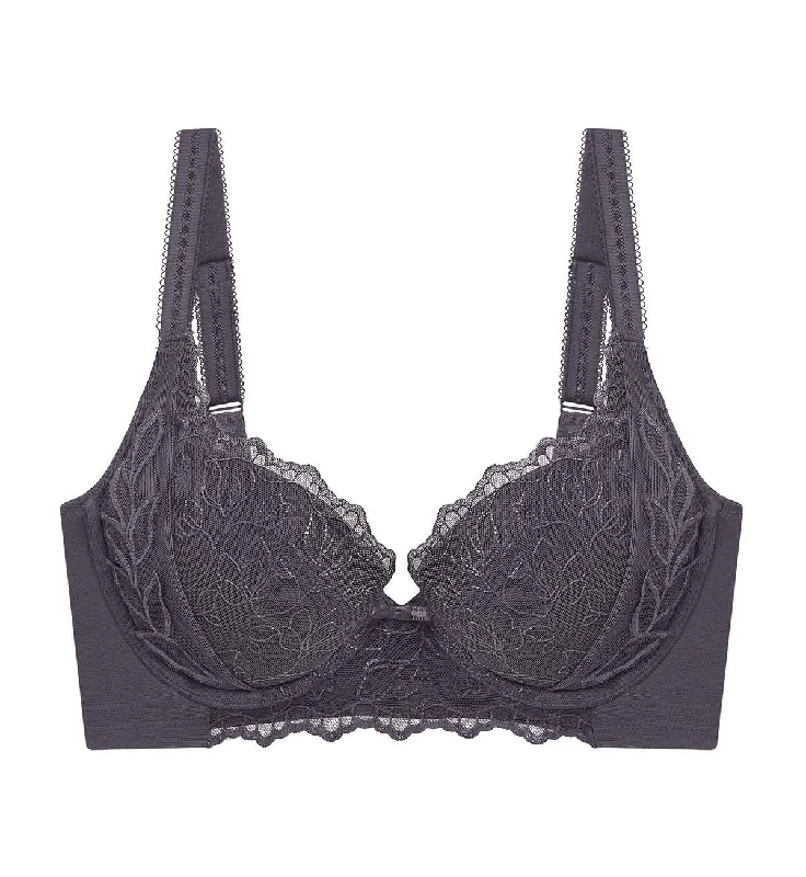 Sculpt Leaf Wired Padded Bra Fashionable Push-Up Bra