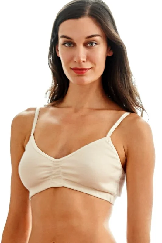 Softly Padded Bra - organic cotton Adjustable Back Bra