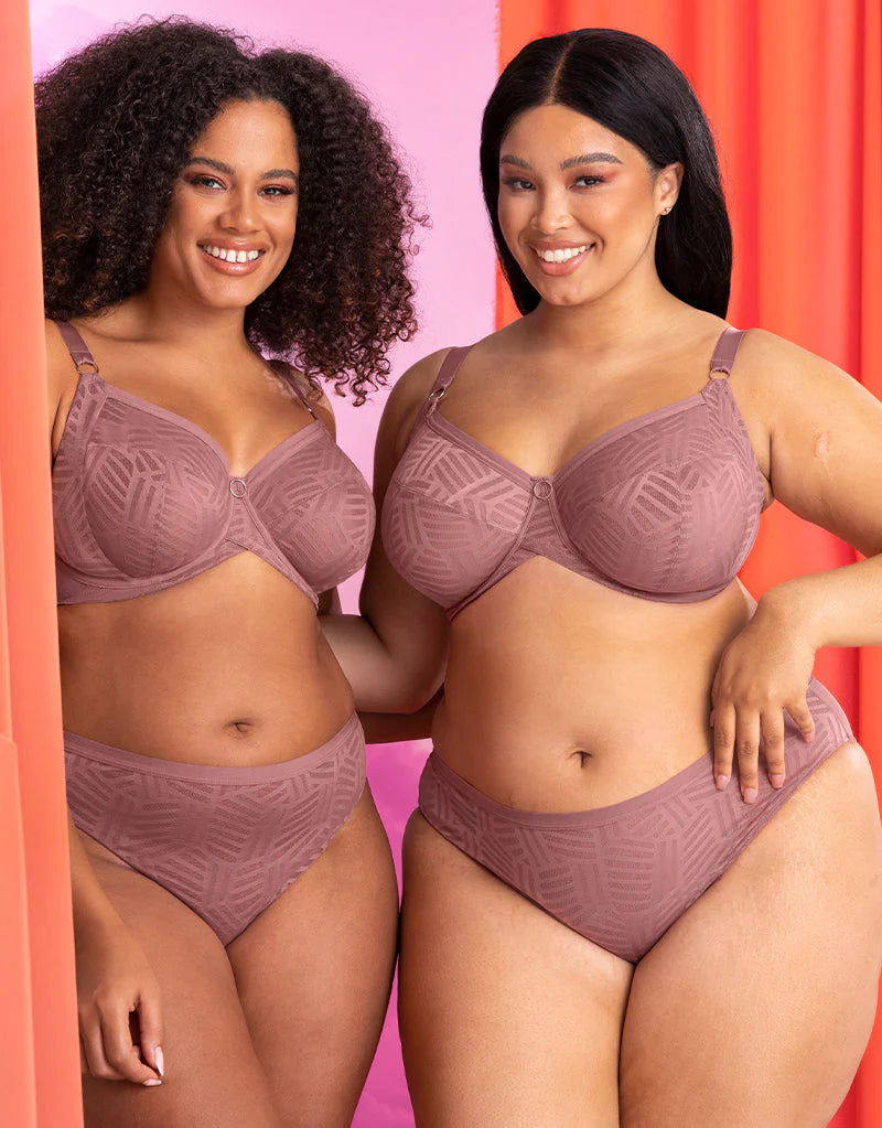 WonderFull Vibe Full Cup Side Support Bra In Dusty Rose - Curvy Kate Limited Full Coverage Bra