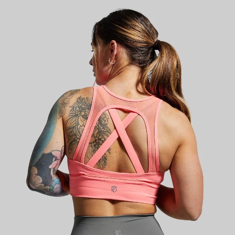 X-Factor Sports Bra (Coral) Soft Strapless Bra