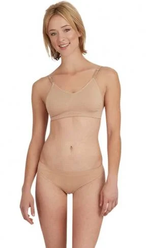 3683 - Seamless Clear Back Bra Stretchy Full Coverage