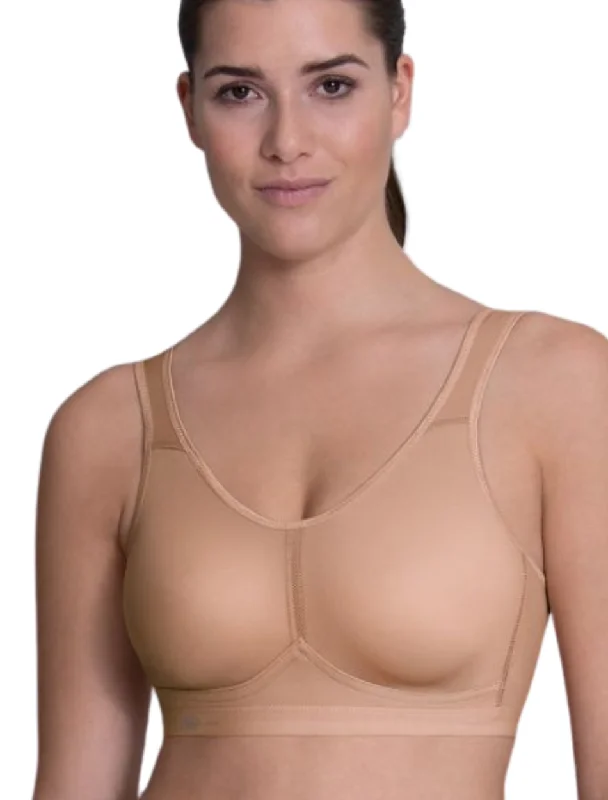 Anita Active Light & Firm Sports Bra, Deep Sand | Sand Anita Sports Bra Comfortable Lace Bralette Anita Active Light & Firm Sports Bra, Deep Sand | Sand Anita Sports Bra Comfortable Lace Bralette