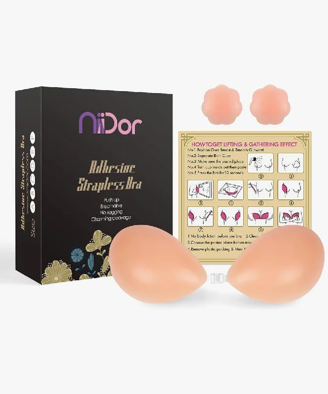 Backless Strapless Stick-on Silicone Bras Soft Support Bra