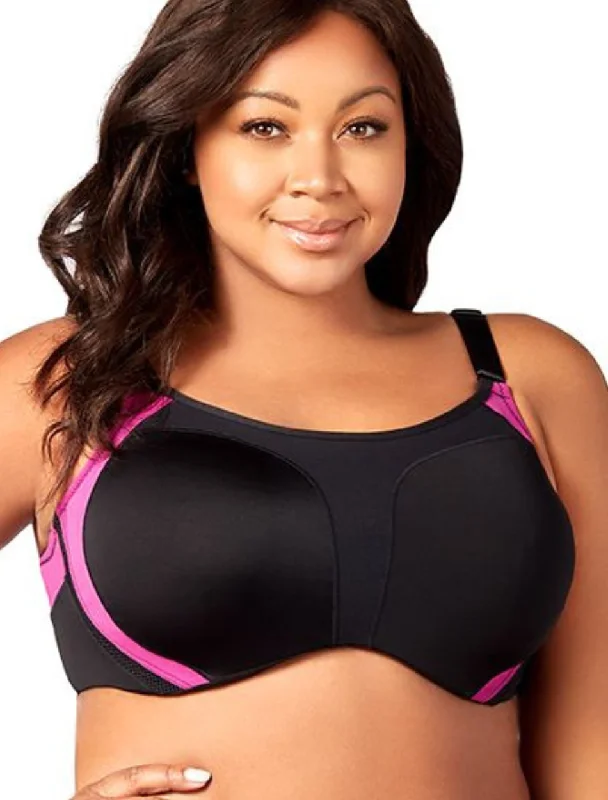 Elila Microfiber Underwire Sports Bra, Black Fuchsia | Black Fuchsia Elila Sports Bras Soft Cotton Bra Elila Microfiber Underwire Sports Bra, Black Fuchsia | Black Fuchsia Elila Sports Bras Soft Cotton Bra