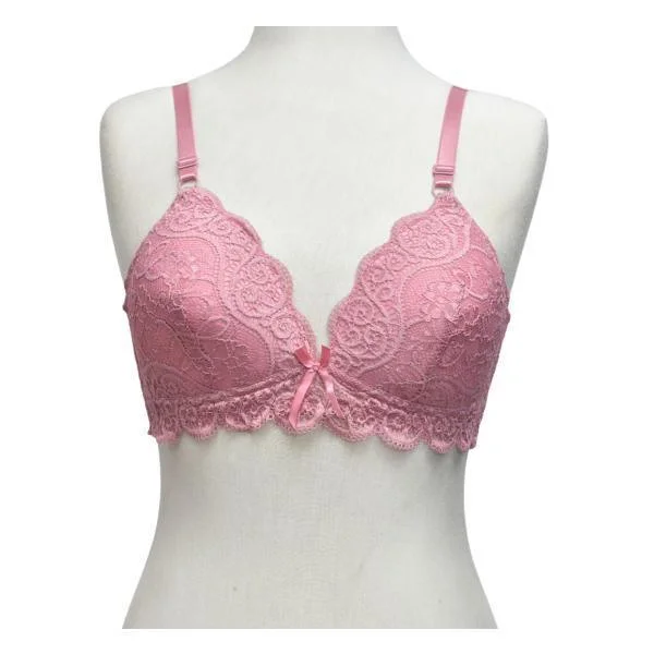 Fancy Contemporary Bridal Lace Bra Sexy Mesh Bralette