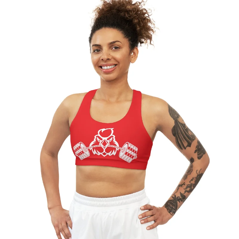 Kickin Chickin Red Strong Bo Sports Bra Elegant Cotton Bra