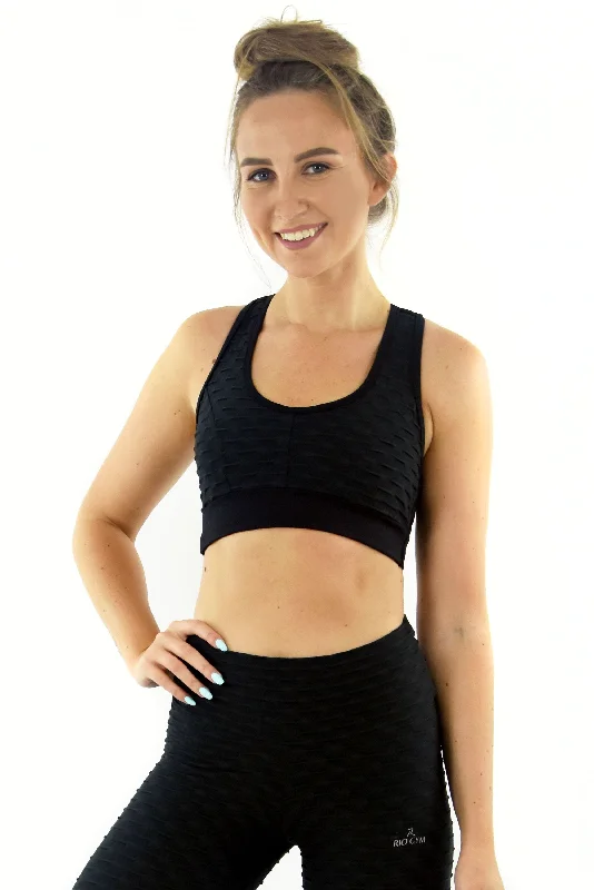 Lagoa Bra - Ana Ruga Black Elegant Cotton Bra