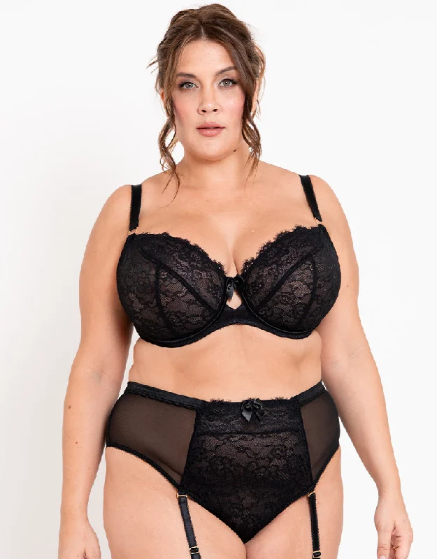 Liaison Paris Balcony Bra Black Lightly Padded Bra