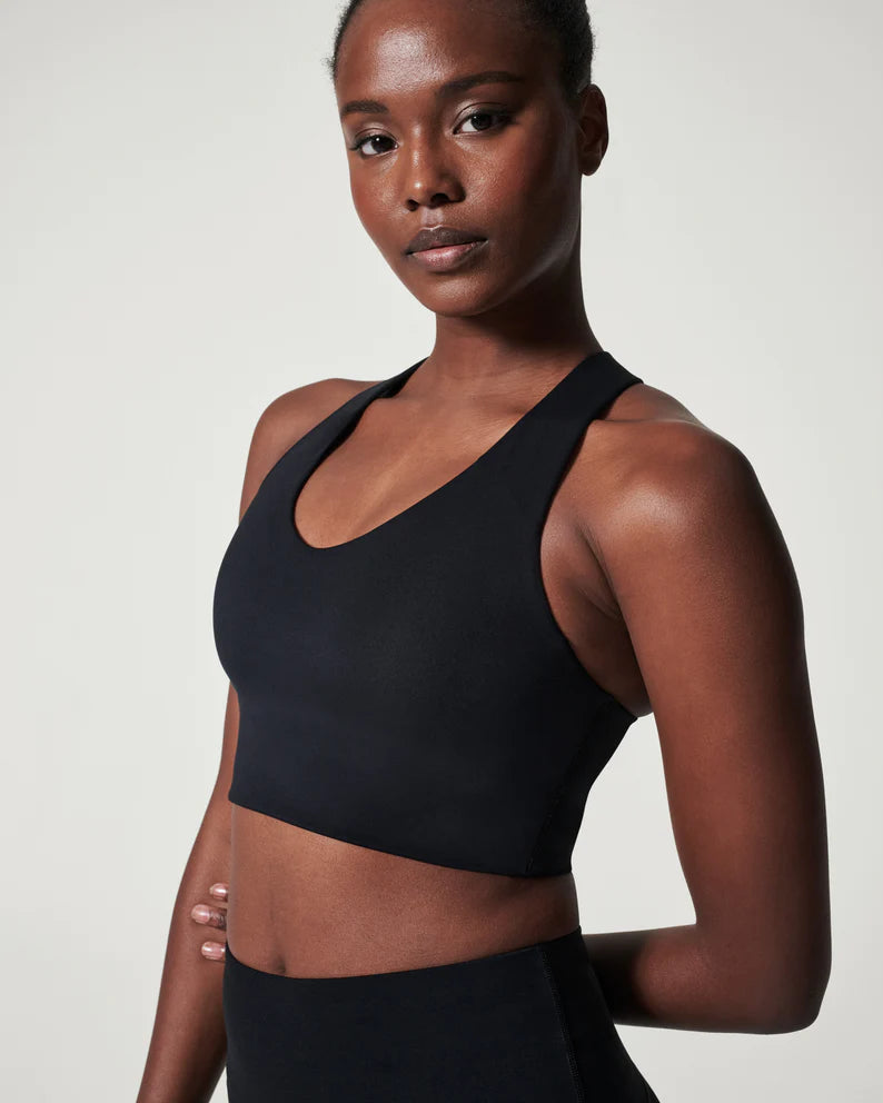 Longline Impact Sports Bra Sporty Wireless Bra