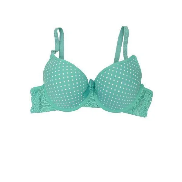 Polka Dots Demi Bra Fashion Bra online in Pakistan Wireless Lace Bra