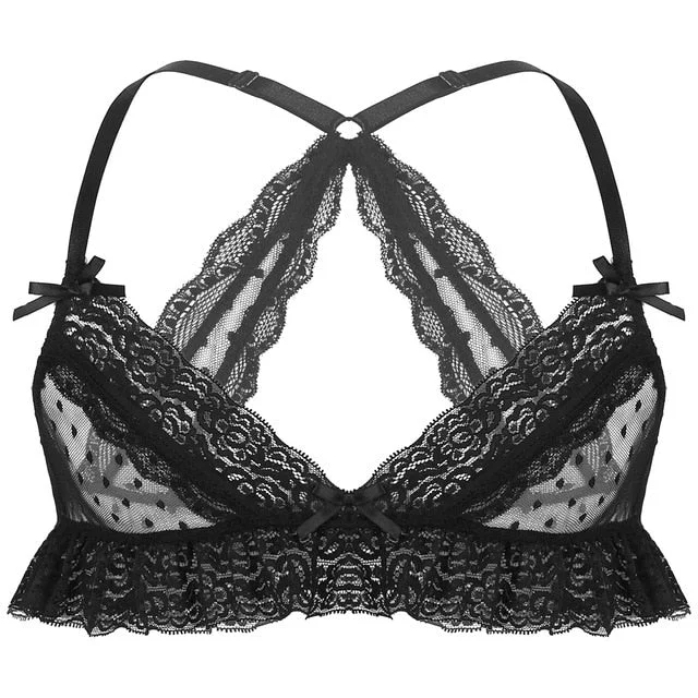 Ruffled Sissy Bra Breathable Full Coverage