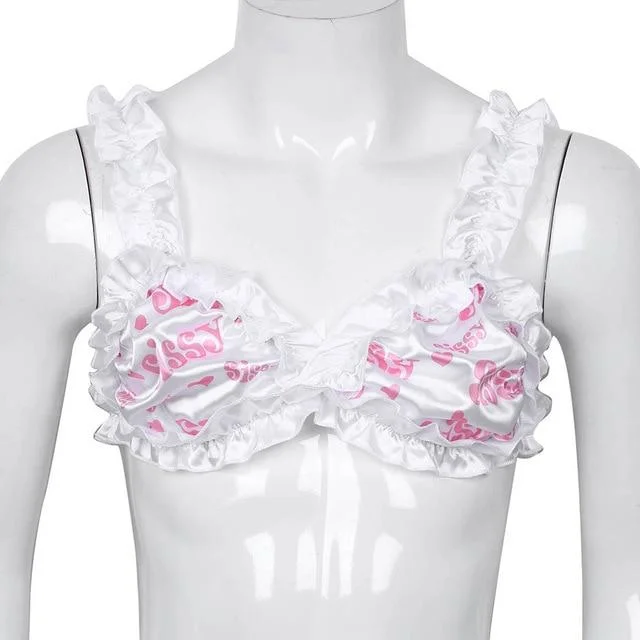 Ruffled Sissy Bra Seamless Sports Bra