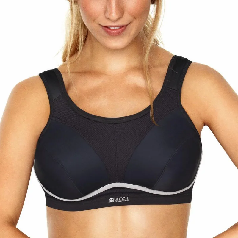 Shock Absorber Flexi Wire Sports Bra, Black Smooth Fit Bra