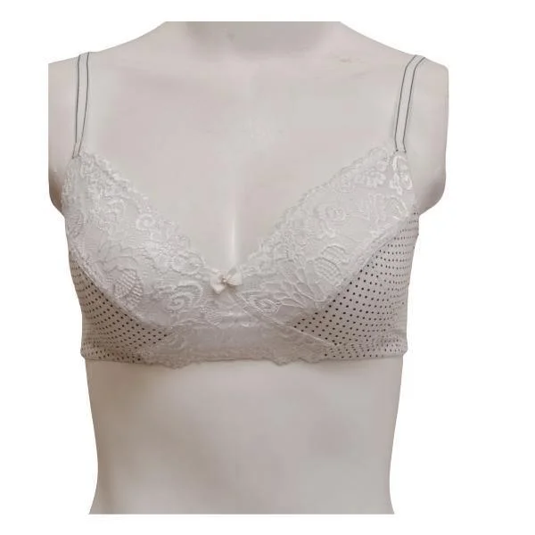 Soft and Stretchable Breathable Lace Fashion Bra Elegant Silk Bra