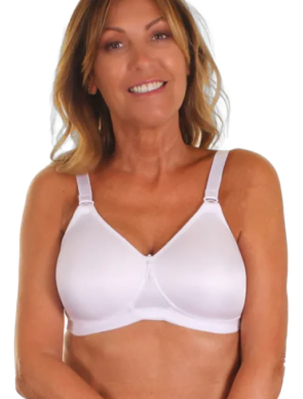 Trulife Taylor Bra, White | White Trulife Mastectomy Bras Full Coverage Bralette