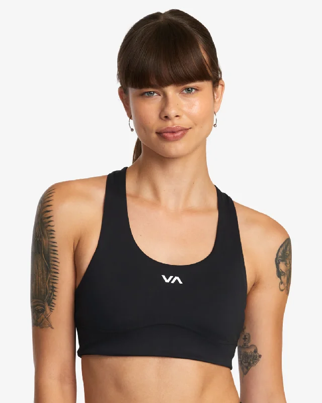 VA Essential Mid II Bra - Black Elegant Cotton Bra