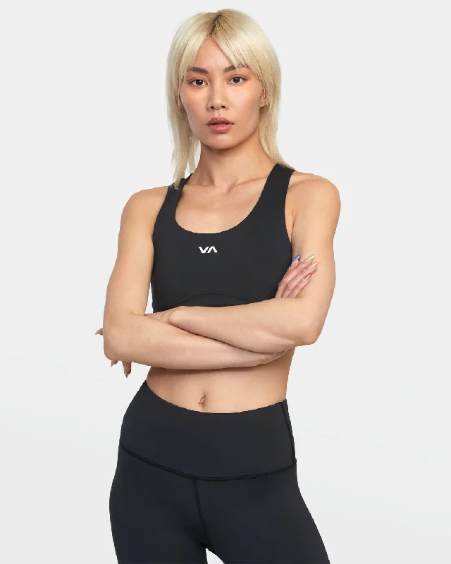 VA Essential Mid Support Sports Bra - Black Ultra-Light Bra