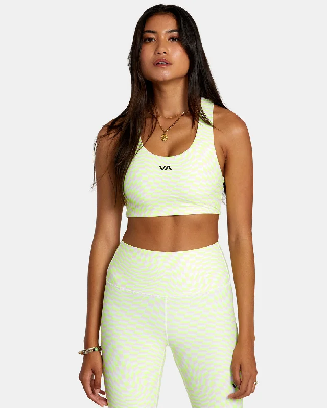 VA Essential Mid Support Sports Bra - Warp Check Active Support Bra