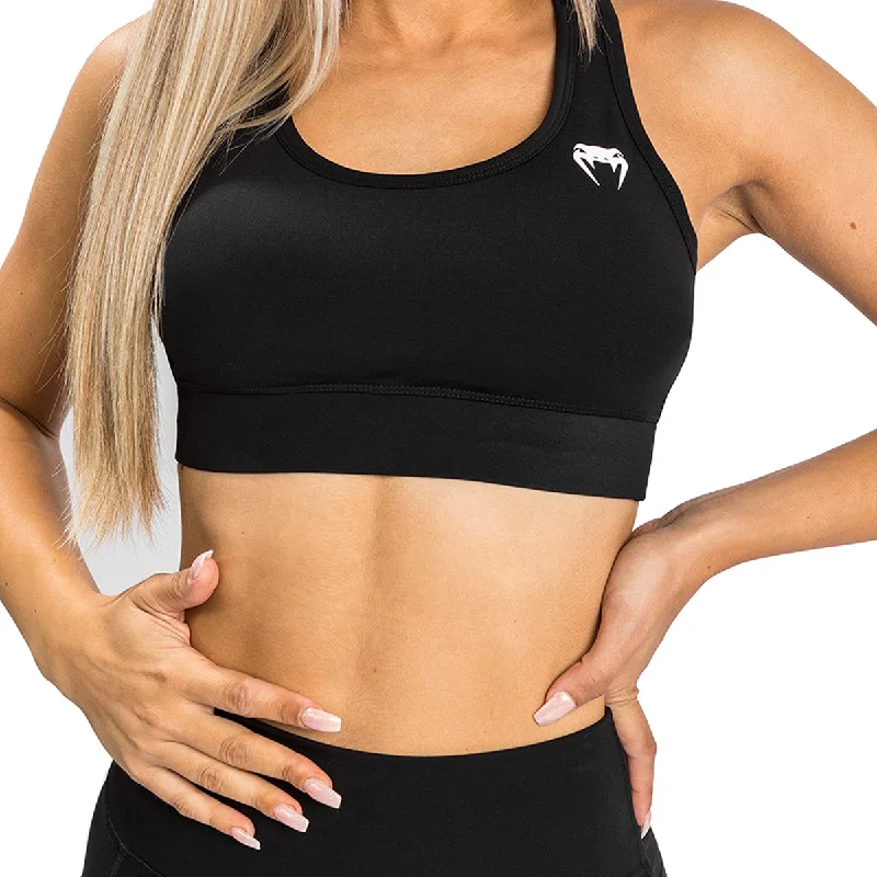 Venum Essential Medium Impact Sports Bra - Black Cozy Sleep Bra