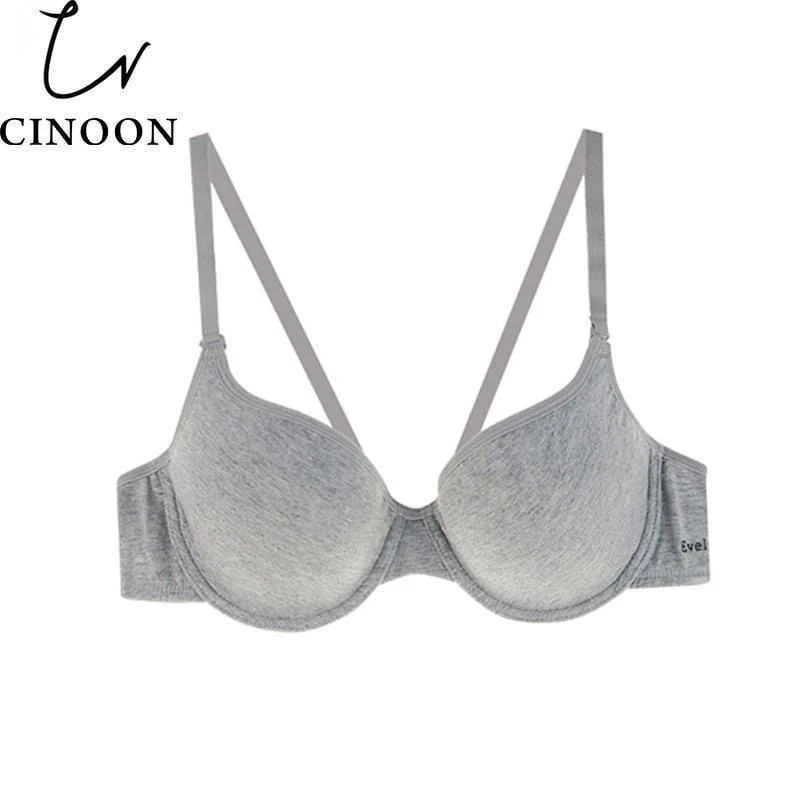 Women Comfortable Cotton Underwire Push Up Bra Adjustable Comfort Bra