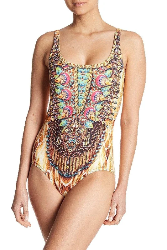 Animal Print One-Piece Swimsuit / Monokini Swimwear | Women's Swimsuits Swimsuit with Skirt