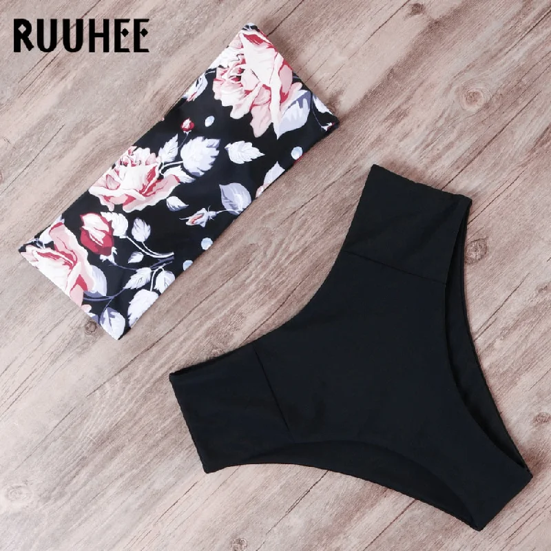 Bikini Swimwear Women Swimsuit High Waist Bikini Set 2020 Bathing Suit Push Up Beachwear Soft Beachwear Set