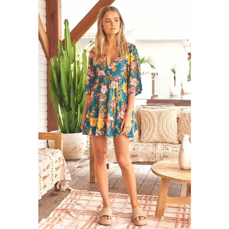 JAASE Tiya Print Sammi Mini Dress Stylish Spaghetti Strap Mini Dress