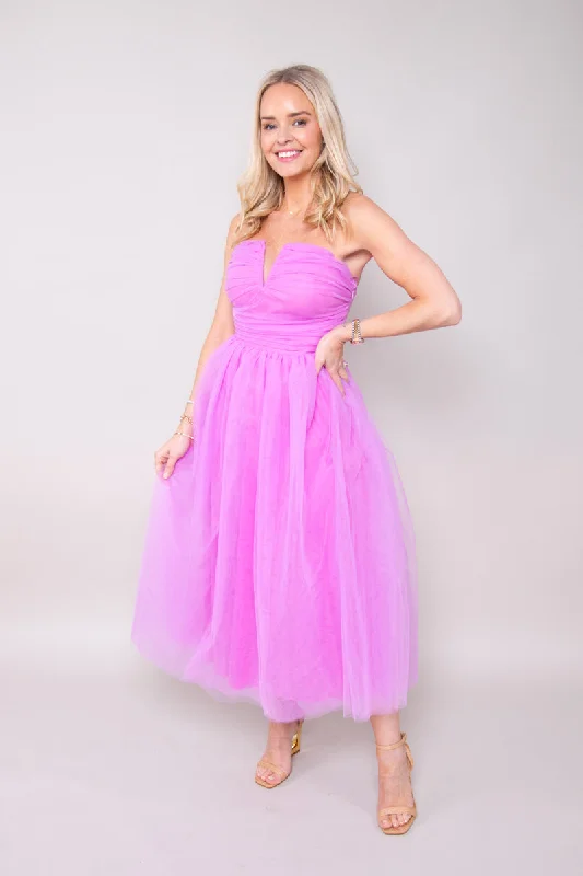 Lavender Princess Tulle Midi Dress (small) - FINAL SALE Elegant Satin Button Midi Dress Lavender Princess Tulle Midi Dress (small) - FINAL SALE Elegant Satin Button Midi Dress