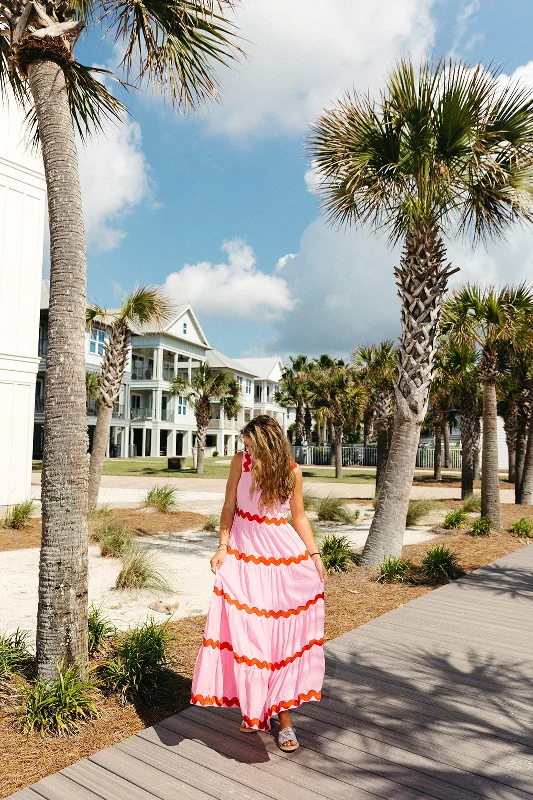 Leap Of Faith Midi Dress - Berry Pink Cozy Knit Midi Dress