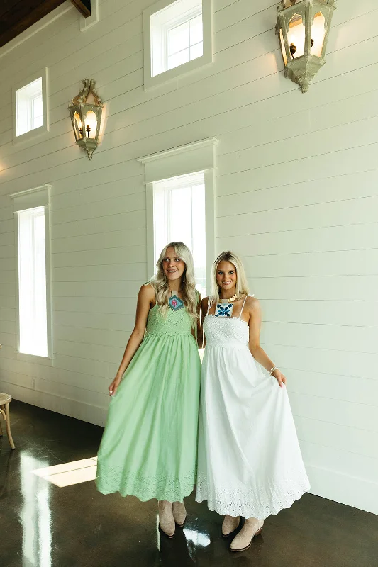 Summer Breeze Midi Dress - Apple Green Trendy Bodycon Midi Dress