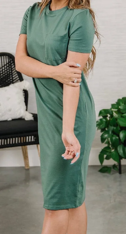 Tee Shirt Midi Dress Classic Black Midi Dress