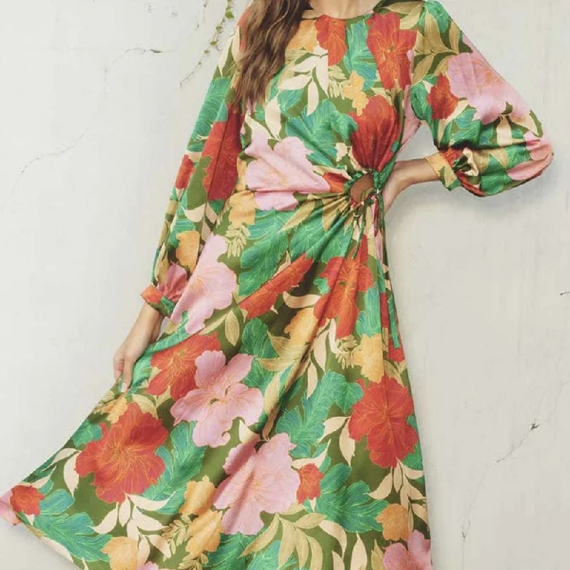 Dress Forum floral midi dress Comfortable Knitwear Midi Dress
