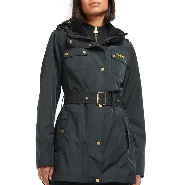 Barbour Women's International Sandown Jacket - Black Mesh Jacket Canvas Jacket Denim Jacket