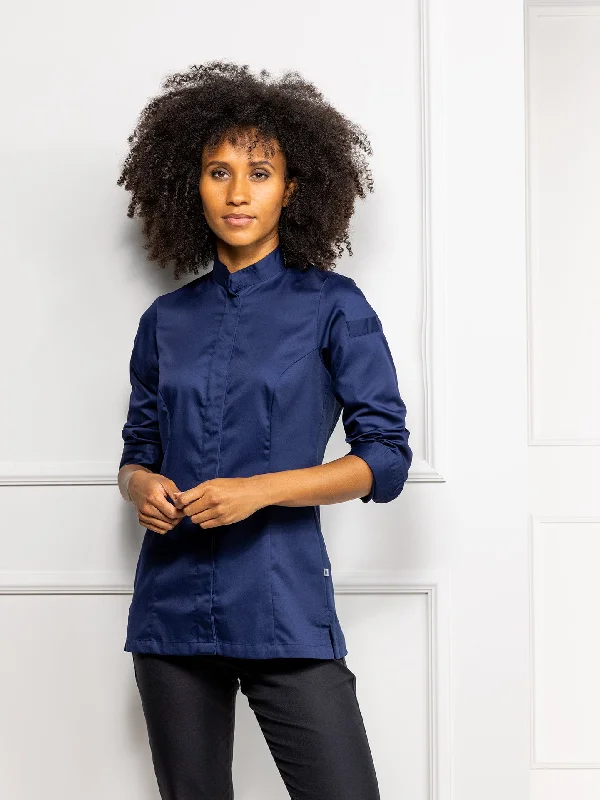 Chef Jacket Elise Patriot Blue Nylon Jacket Polyester Jacket Spandex Jacket