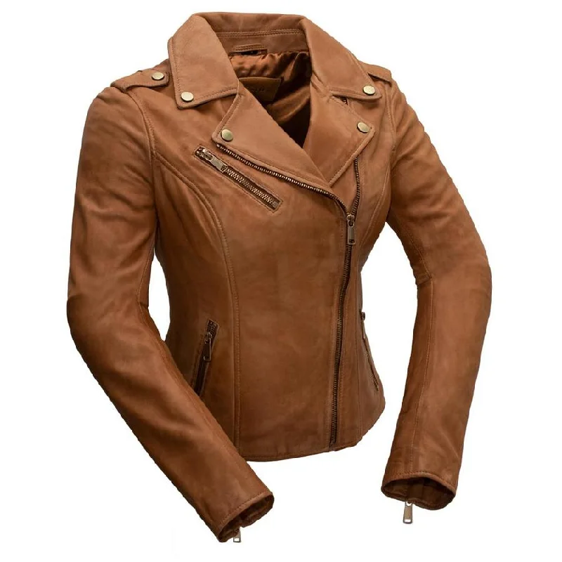 HARPER - WOMEN'S LEATHER JACKET Toggled Jacket Drawstring Jacket Belted Jacket