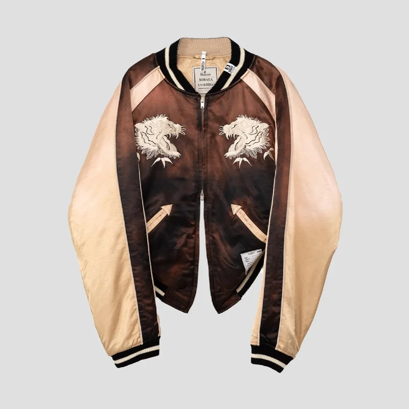 CROPPED SOUVENIR JACKET Print Jacket Jacquard Jacket Embroidered Jacket