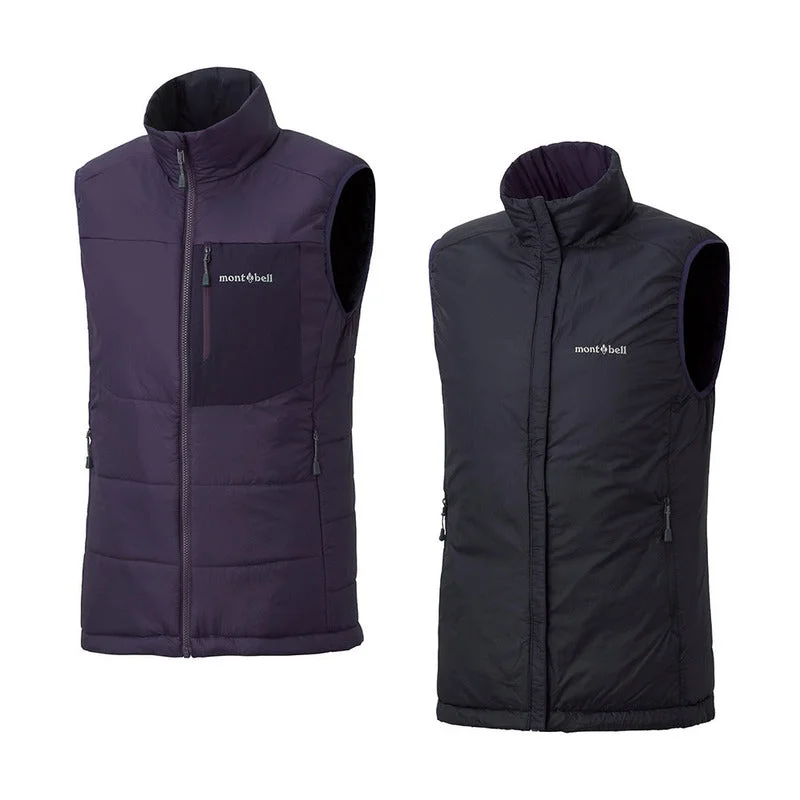 Montbell Jacket Women's US Thermawrap Vest - Purple EXCELOFT® Water-Repellent V-Neck Jacket Boat Neck Jacket Square Neck Jacket