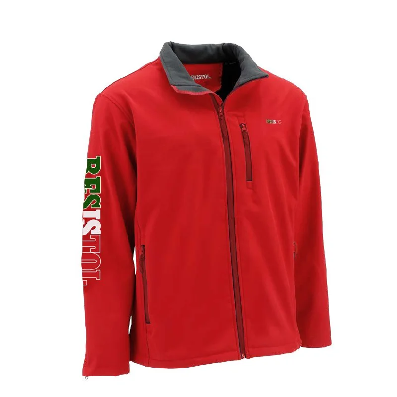 Resistol Limited Edition Jacket - Red Snapped Jacket Toggled Jacket Drawstring Jacket