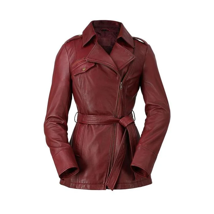 TRACI - WOMEN'S LEATHER JACKET Knit Jacket Woven Jacket Fleece Jacket