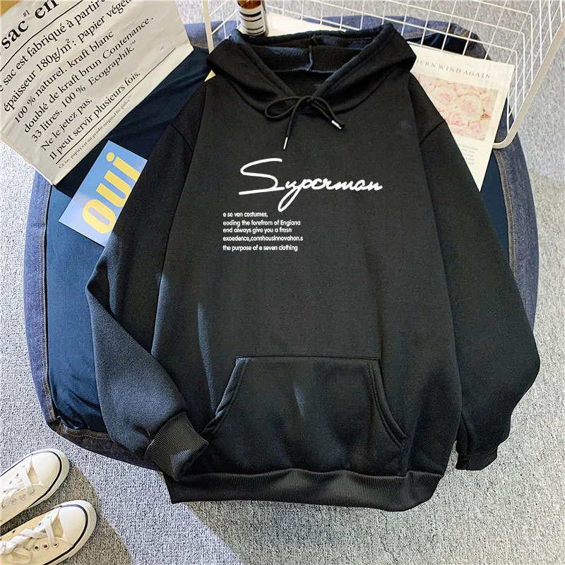 2 Pieces Women'S Fashion Letter Print Loose Fleece Hooded Sweatshirt Hoodie with Full-Zip Functional Layering 2 Pieces Women'S Fashion Letter Print Loose Fleece Hooded Sweatshirt Hoodie with Full-Zip Functional Layering