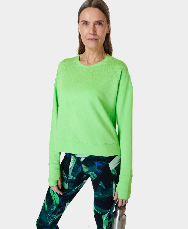 After Class Crop Sweatshirt Sb5622c Zest-Green Hoodie with Rhinestones Sparkly Elegant After Class Crop Sweatshirt Sb5622c Zest-Green Hoodie with Rhinestones Sparkly Elegant