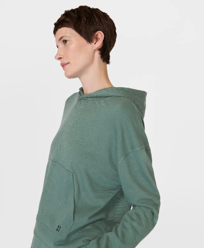 After Class Hoody Sb9586 Cool-Forest-Green Hoodie with Applique Textured Unique