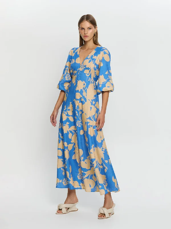 Aurora Maxi Dress Elegant Silk Maxi Dress