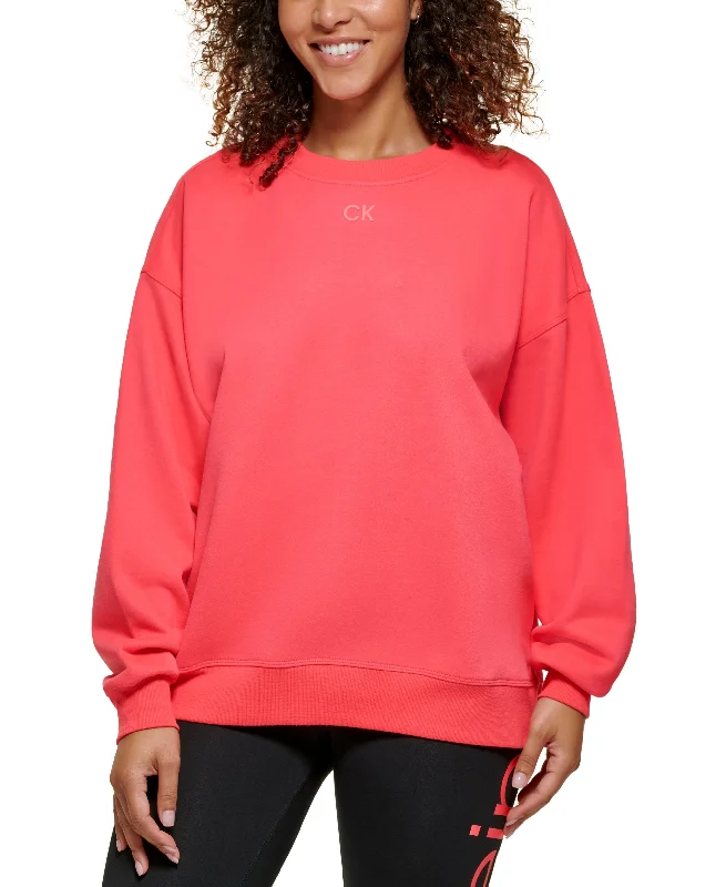 Calvin Klein Performance Womens Active Oversized Logo Sweatshirt Oversized Hoodie Comfort Casual Calvin Klein Performance Womens Active Oversized Logo Sweatshirt Oversized Hoodie Comfort Casual